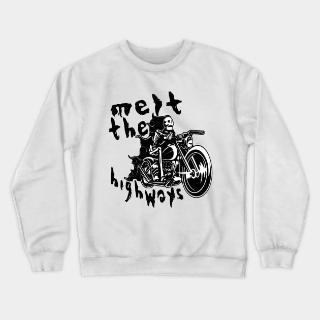 Burning the streets Crewneck Sweatshirt by focusLBdesigns